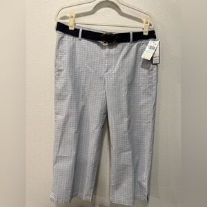 Cute Dockers Cropped Pants with Black Belt